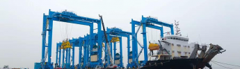  12 remote-control RTG built by ZPMC reach MeiDdong terminal of Ningbo Port